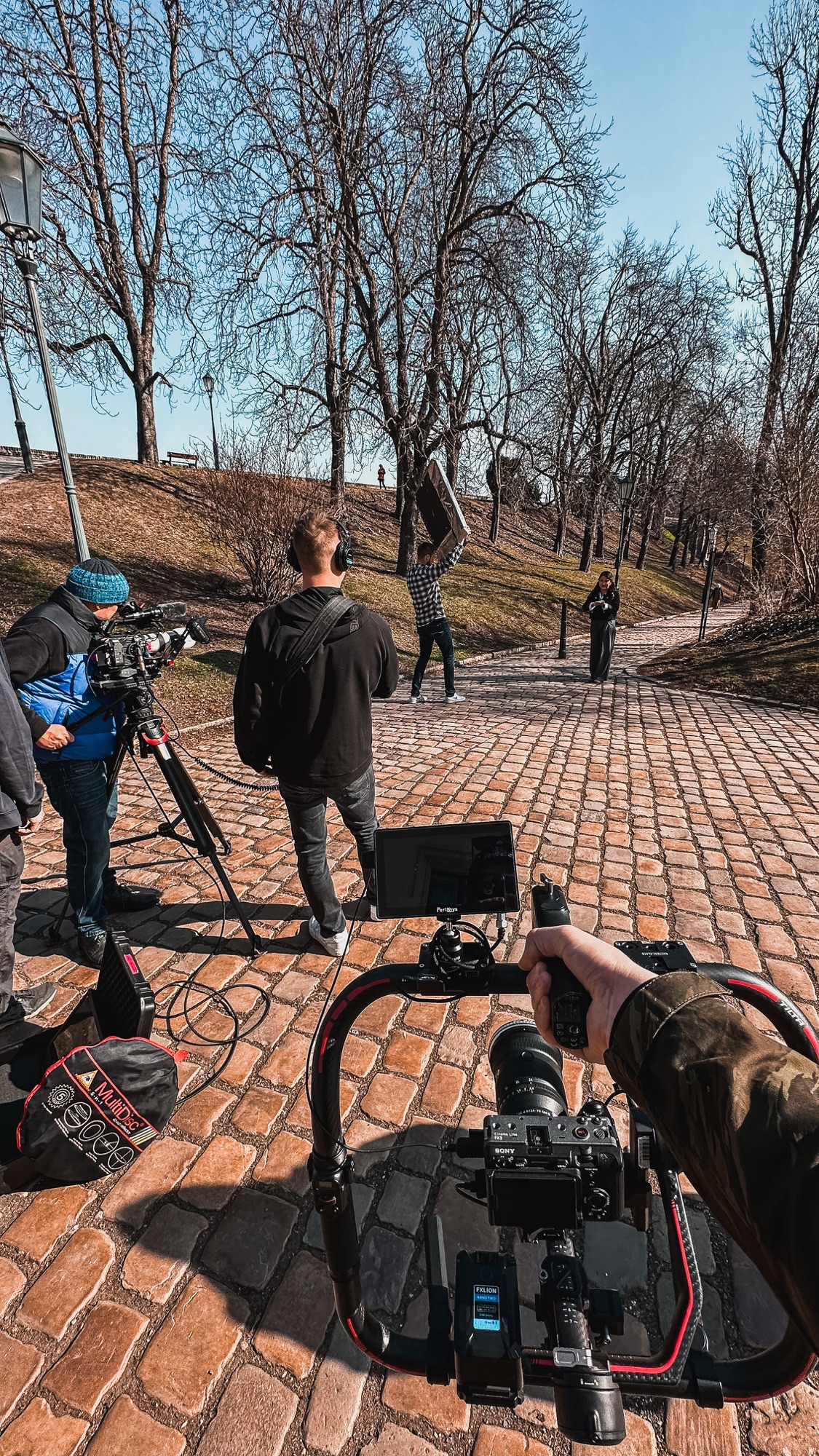 Momentka ze zákulisí natáčení LENS 18